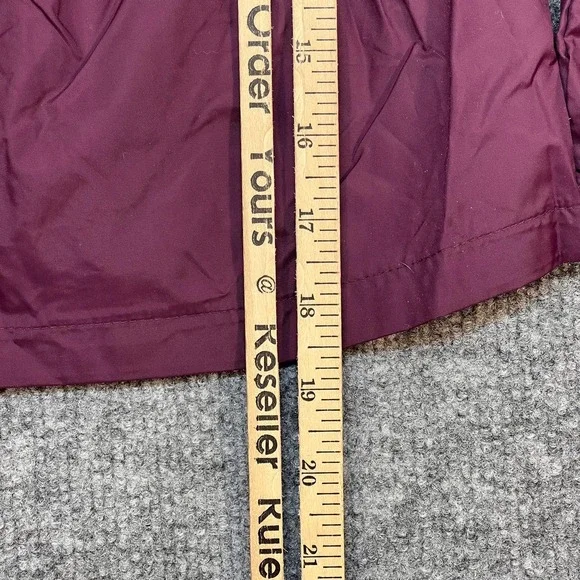 Columbia Jacket Girls XS Purple Hooded Lightweight Windbreaker Full Zip Hiking - Picture 10 of 10